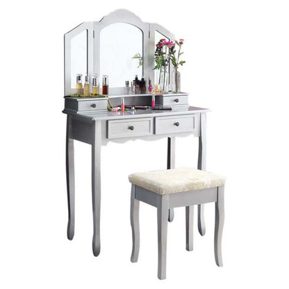 Sanlo Make up Vanity Table and Stool Set