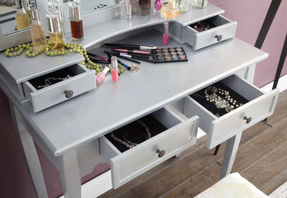 Sanlo Make up Vanity Table and Stool Set