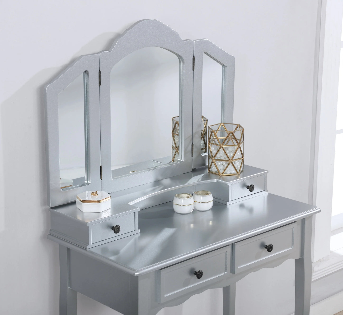 Sanlo Make up Vanity Table and Stool Set